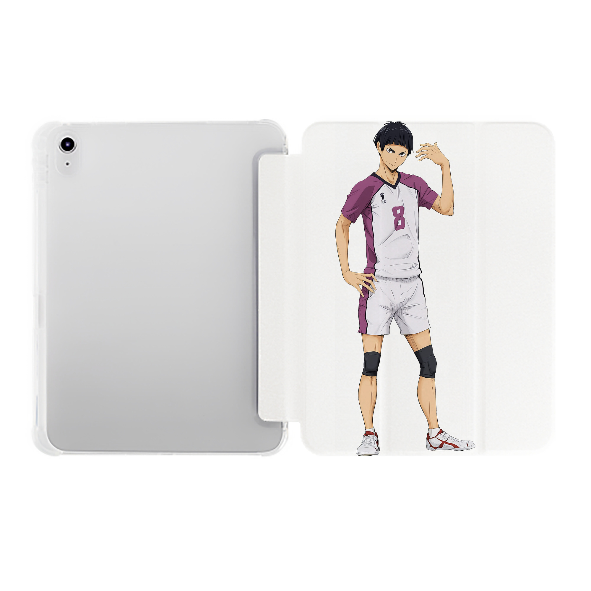 （画像用） ハイキュー!! Haikyu!! IPad ケース ペン収納付き 三つ折りスタンド PUレザー×シリコン 対応機種9.5/10.5/10.9インチ